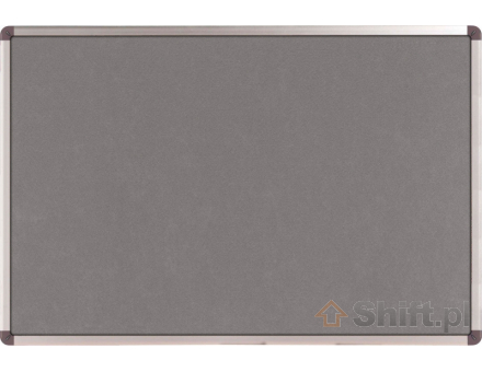 NOBO Tablica tekstylna ELIPSE 60x90cm szara  