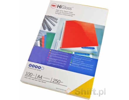 GBC Okładki do bindowania chromolux A4 250 gm2 100 sztuk. Zielone