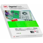 GBC Folia laminacyjna z połyskiem A4 2x125 mic z perforowanym paskiem do segregatora - 100 szt