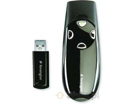 Kensington Pilot do prezentacji ze wskażnikiem laserowym zielonym 2.4 Ghz Wireless Presentation Pro